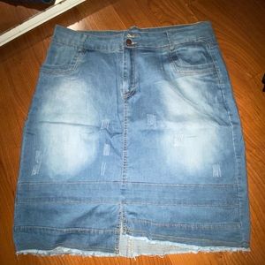 jean skirt